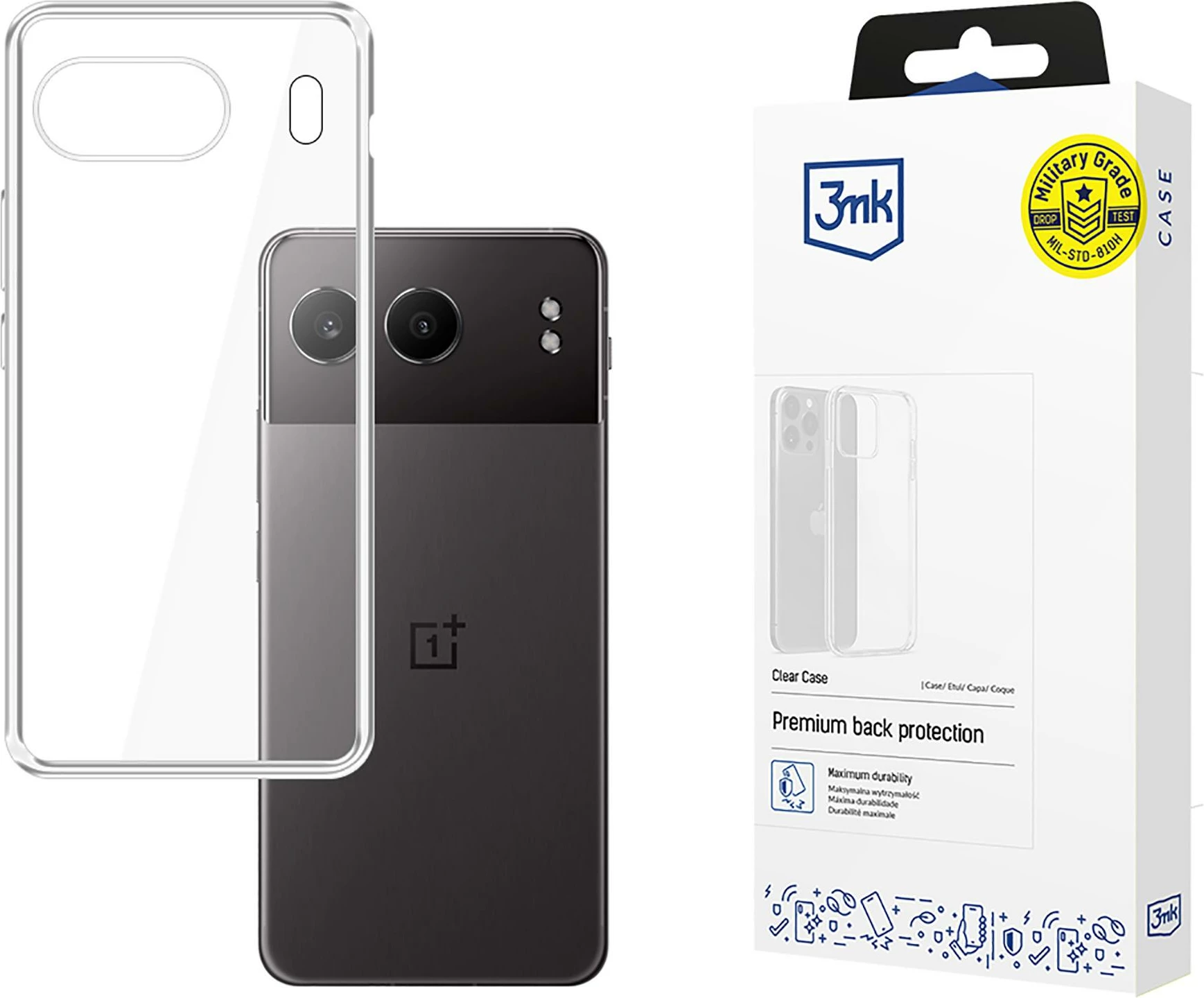 Mbështjellës 3mk Protection Clear Case për OnePlus Nord 4, Transparent
