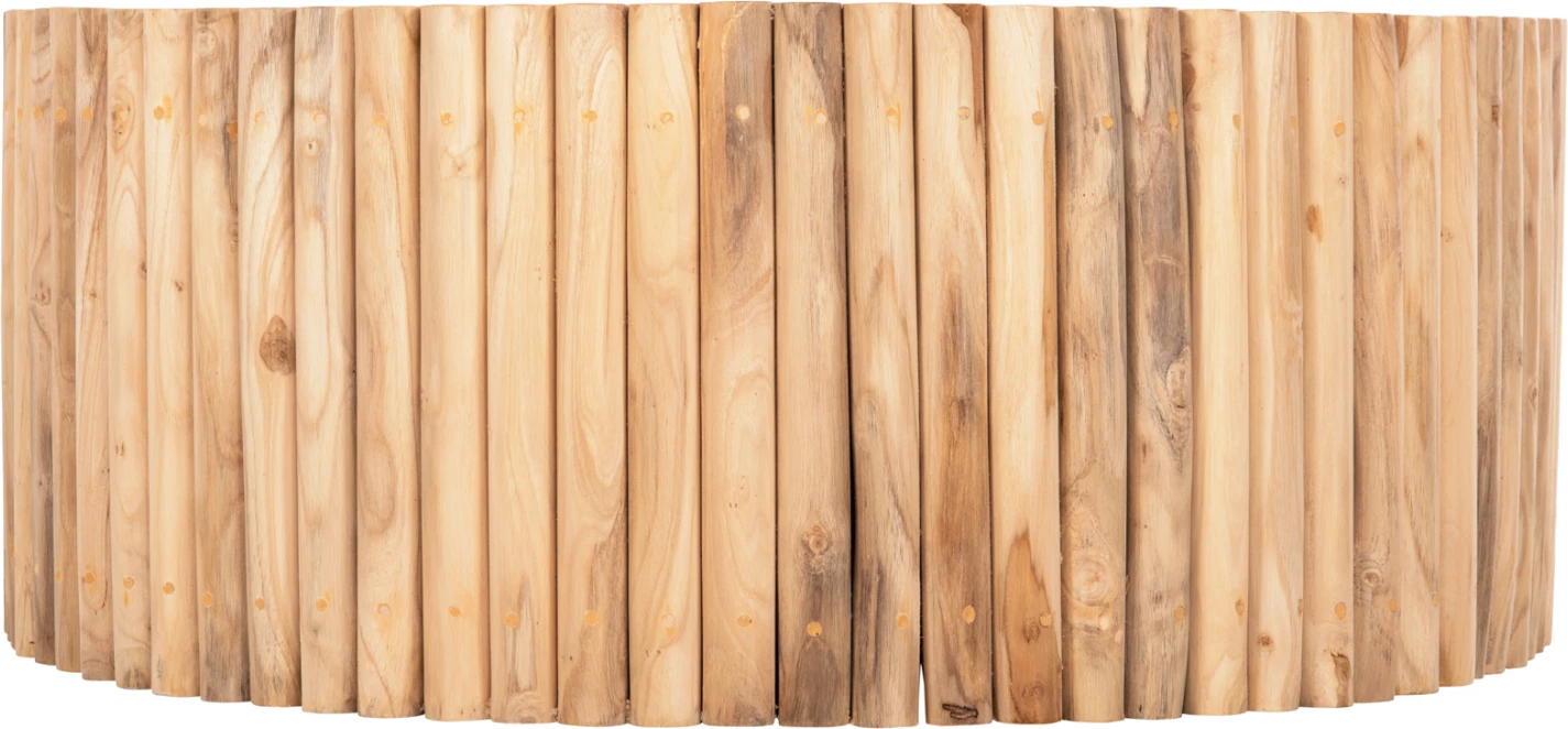 Tavolinë kafeje e rrumbullakët COOTER FH9862 degë TEAK - natyrale Φ100x40Hcm