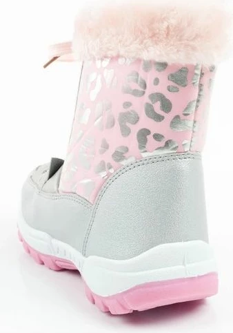 Çizme dimri për fëmijë Leomil, vajza, rozë/argjend