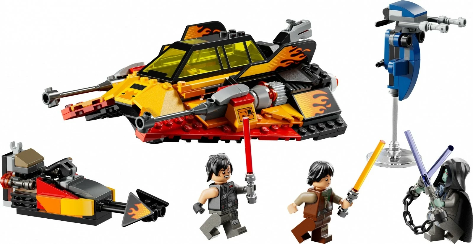 Set LEGO Star Wars Flame Snow Speeder 75414, 349 pjesë, me minifigura