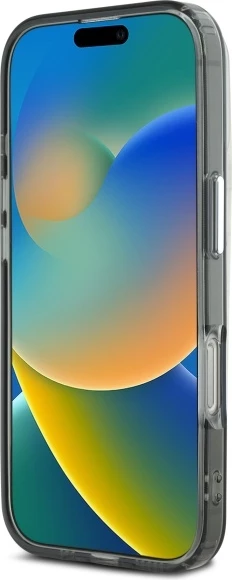 Mbështjellës Karl Lagerfeld IML Monogram Karl & Choupette Head MagSafe për iPhone 16 Pro, i zi