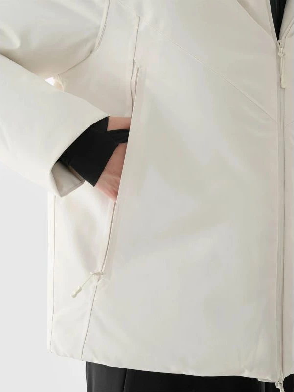 Jakne ski për femra 4f, e zezë