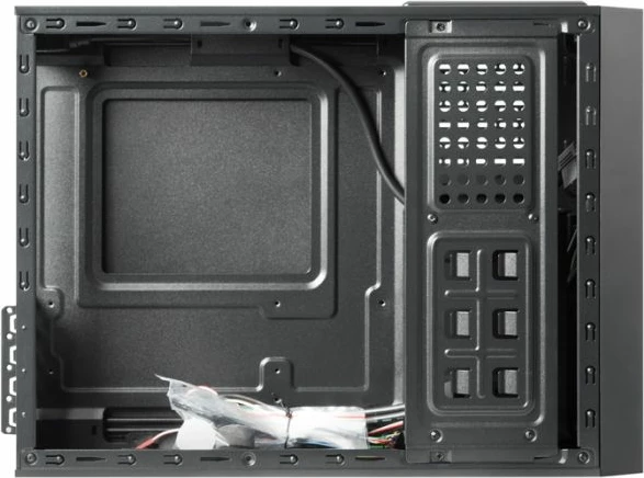 Kasë CHIEFTEC UE-02B Desktop SFF për Micro-ATX/mini-ITX, USB 3.1, furnizim energjie 250W, zezë