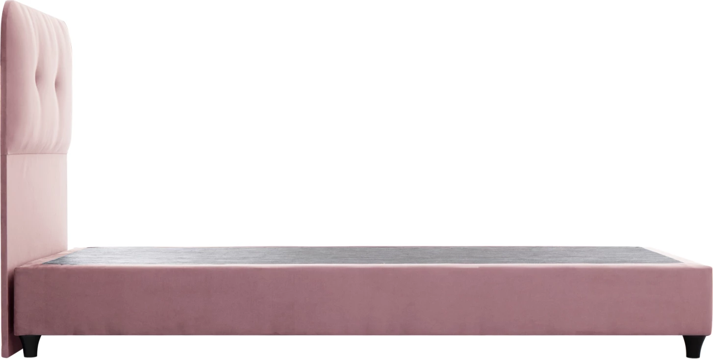 Krevat DOLORES FH649.12 kadife rozë e pluhurosur 90x200 cm