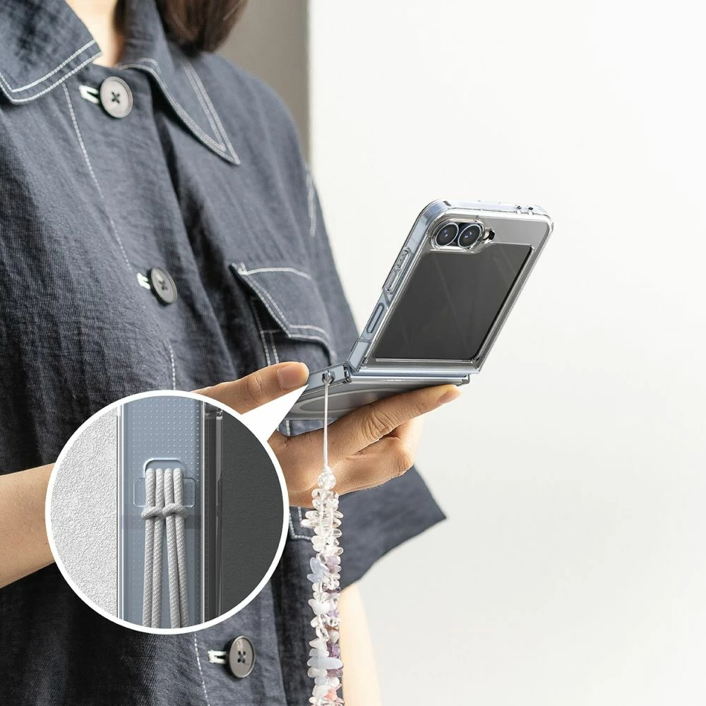 Mbështjellës Ringke Fusion MagSafe për Samsung Galaxy Z Flip 6, Transparent