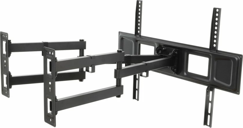 Mbajtës muri për TV ART RAMT AR-85, 32-70", metal, i zi, rregullim vertikal/horizontal, qoshe