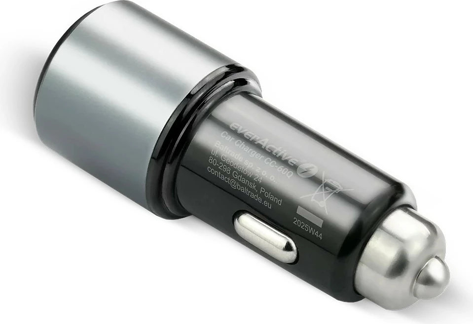 Karikues makine, everActive CC-60Q, 83W USB-C PD 65W + USB QC3.0 18W, 1x USB + 1x USB-C, e zezë