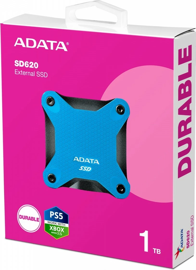 SSD i jashtëm Adata SD620, 1TB, USB 3.2, Kaltër