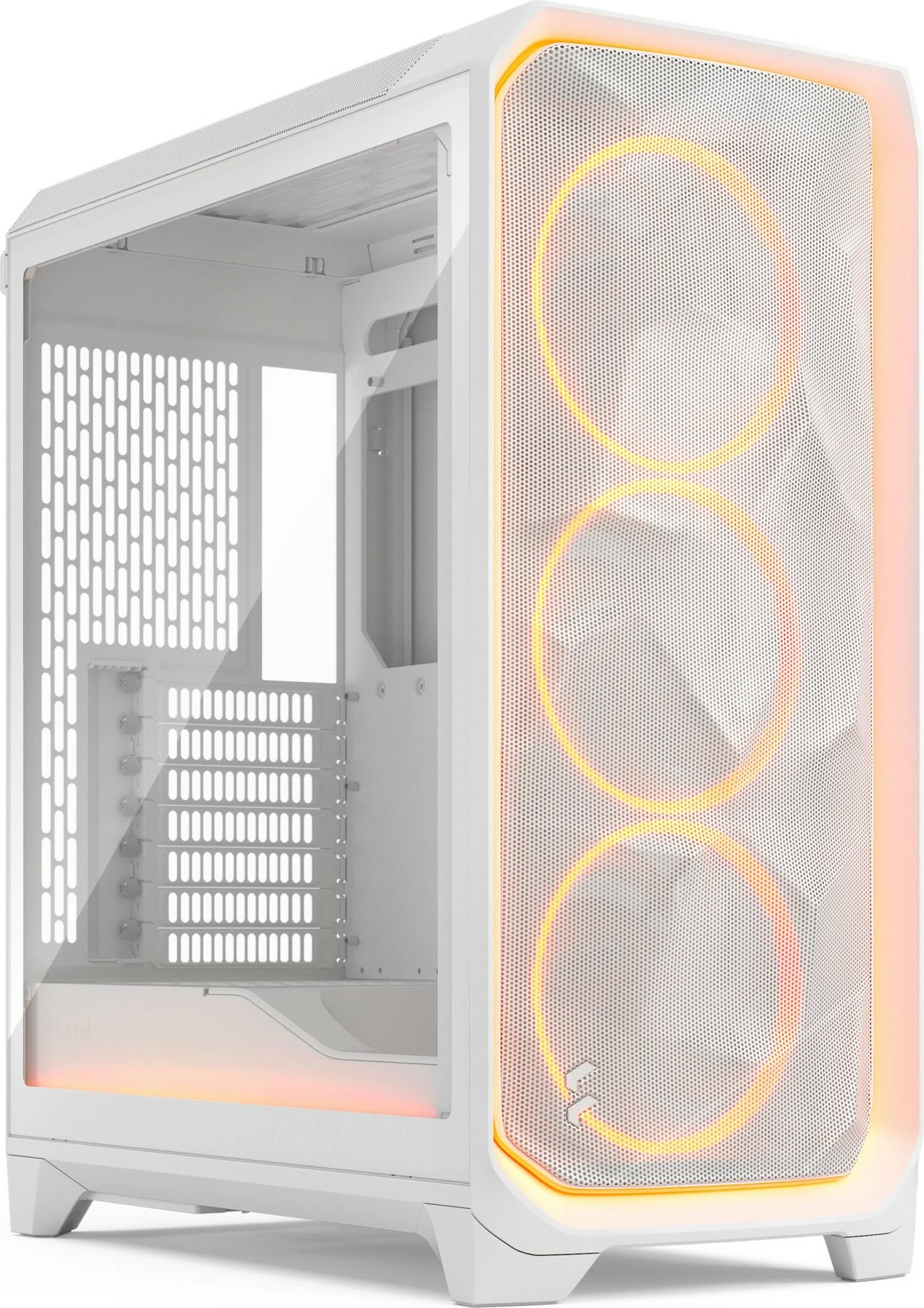 Kasë Fractal Design Meshify 3 Ambience Pro RGB, midi tower, xham i temperuar, e bardhë