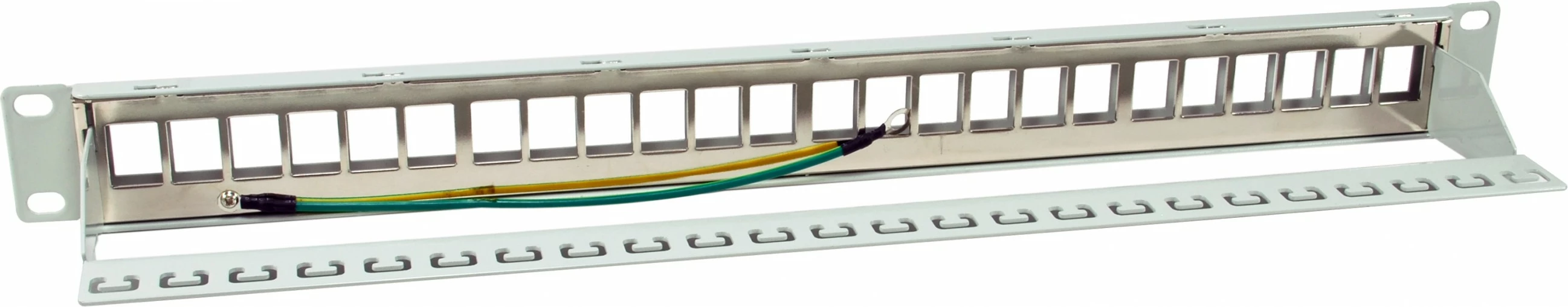 Panel Keystone EQUIP 769326, 24 porta, rack 1U, metal, gri