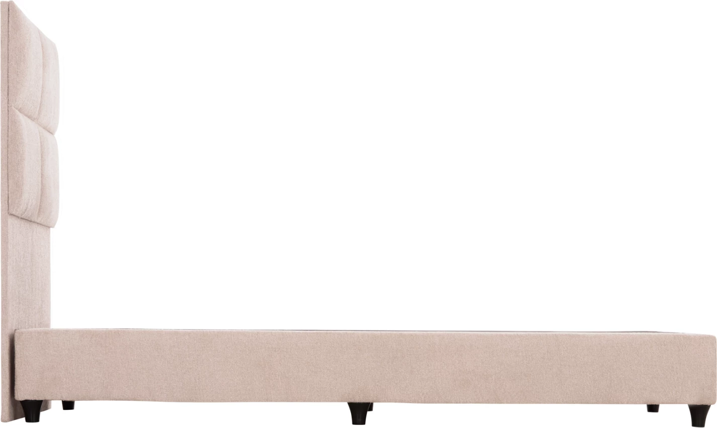 Krevat tek MILO, material TEDDY, bezhë, FH652.32, për dyshek 90x200cm