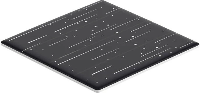 Kapak dekorativ Sonoff T5-4C-86-star për çelës të mençur me prekje, i zi