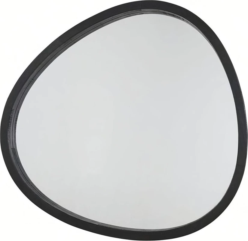 Pasqyrë Aenaos, kornizë druri, ngjyrë e zezë, 50x55cm