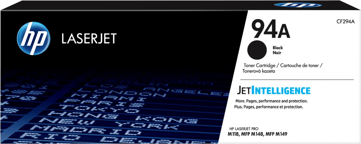 Toner, HP, 94A (CF294A), rendiment 1200 faqe, madhësi standarde, i zi