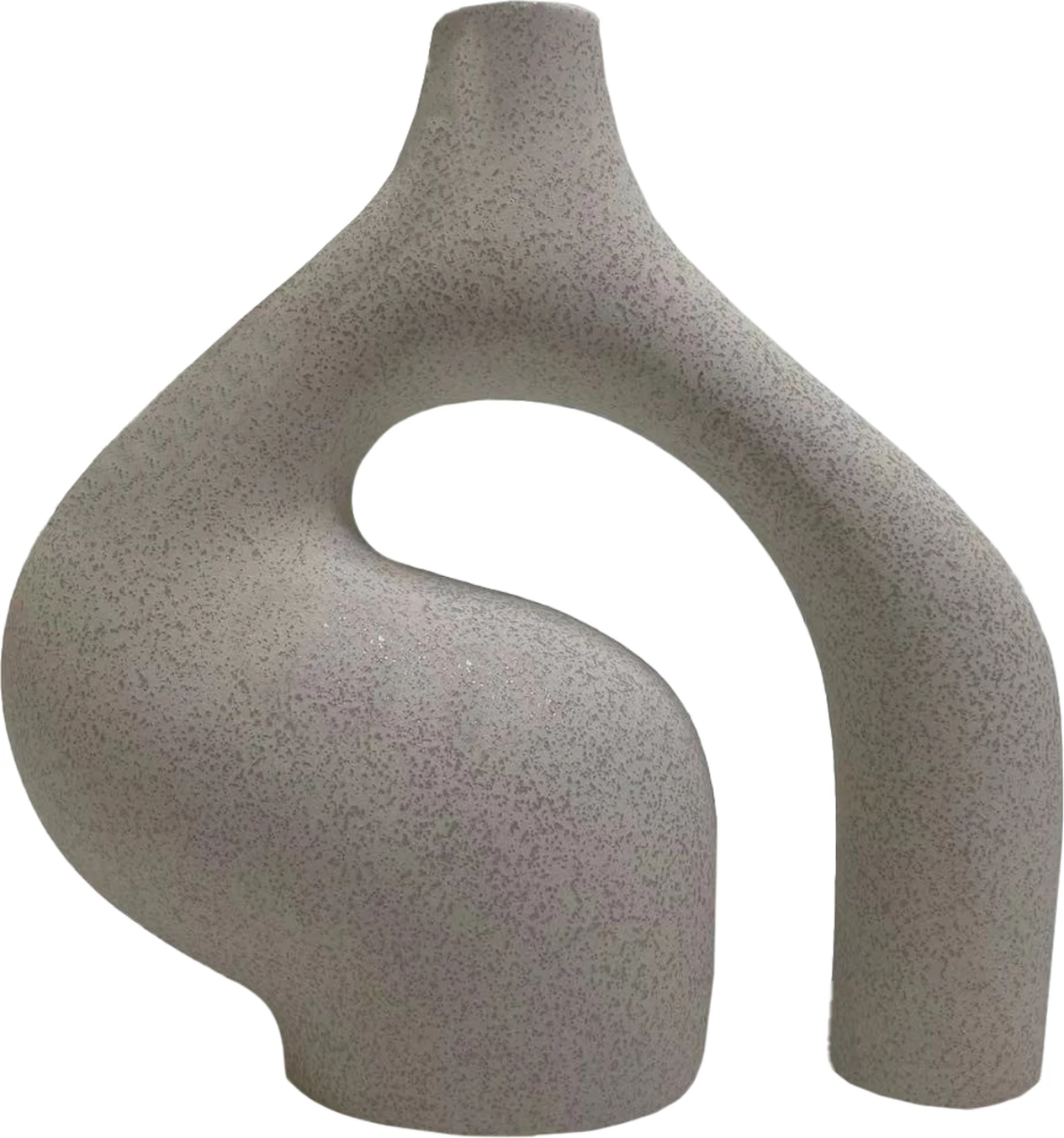 Dekor tavoline prej qeramike ISIL FH4597.01 ngjyrë e bardhë me kristalizim 29.5x11x29Hcm