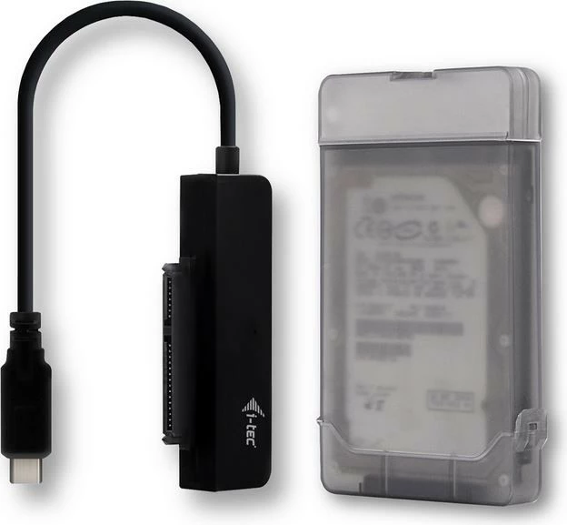 Kasë e jashtme i-tec MySafe USB-C 3.1 Gen. 2 për 2.5" SATA HDD/SSD, e zezë