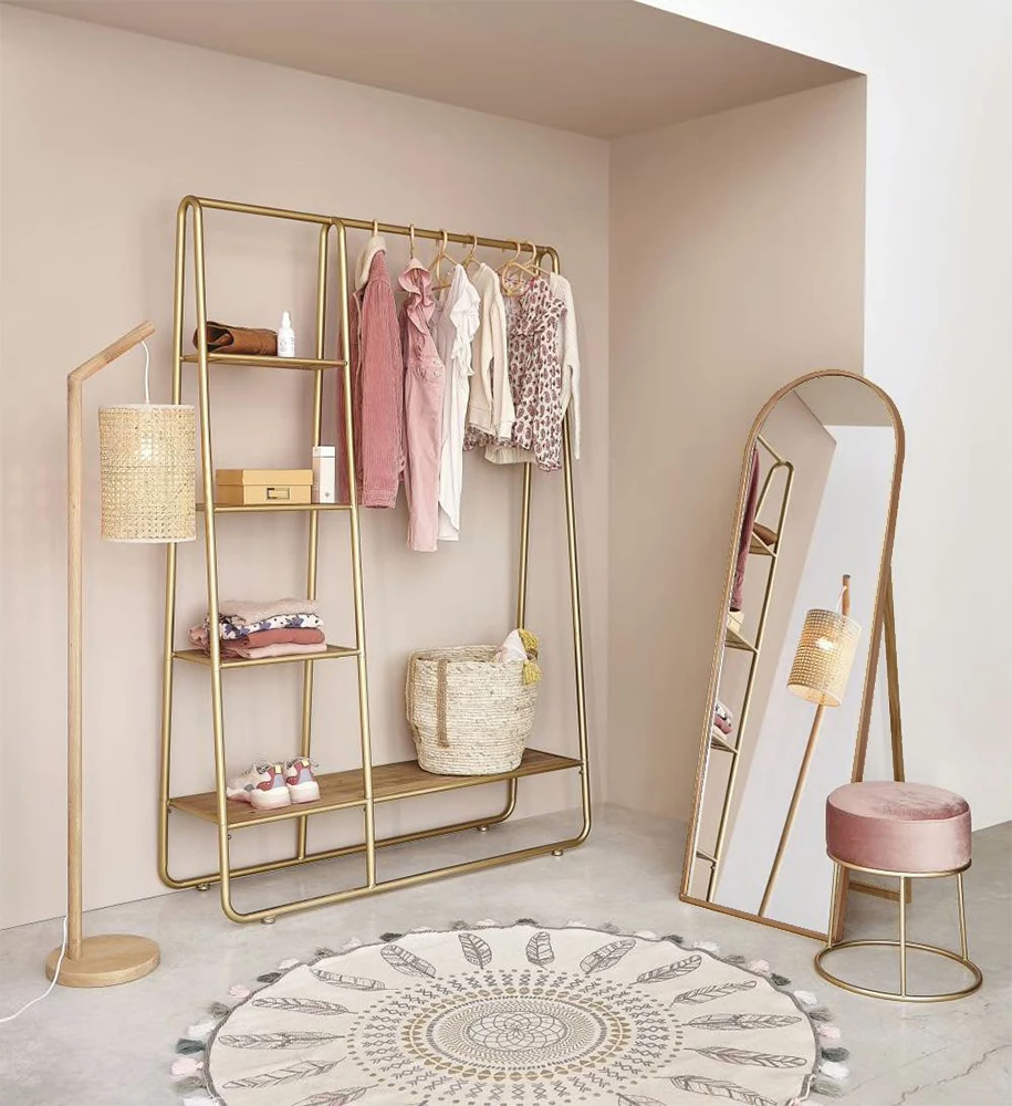 Pasqyrë qëndruese Scandi, dru natyral, 45x175cm