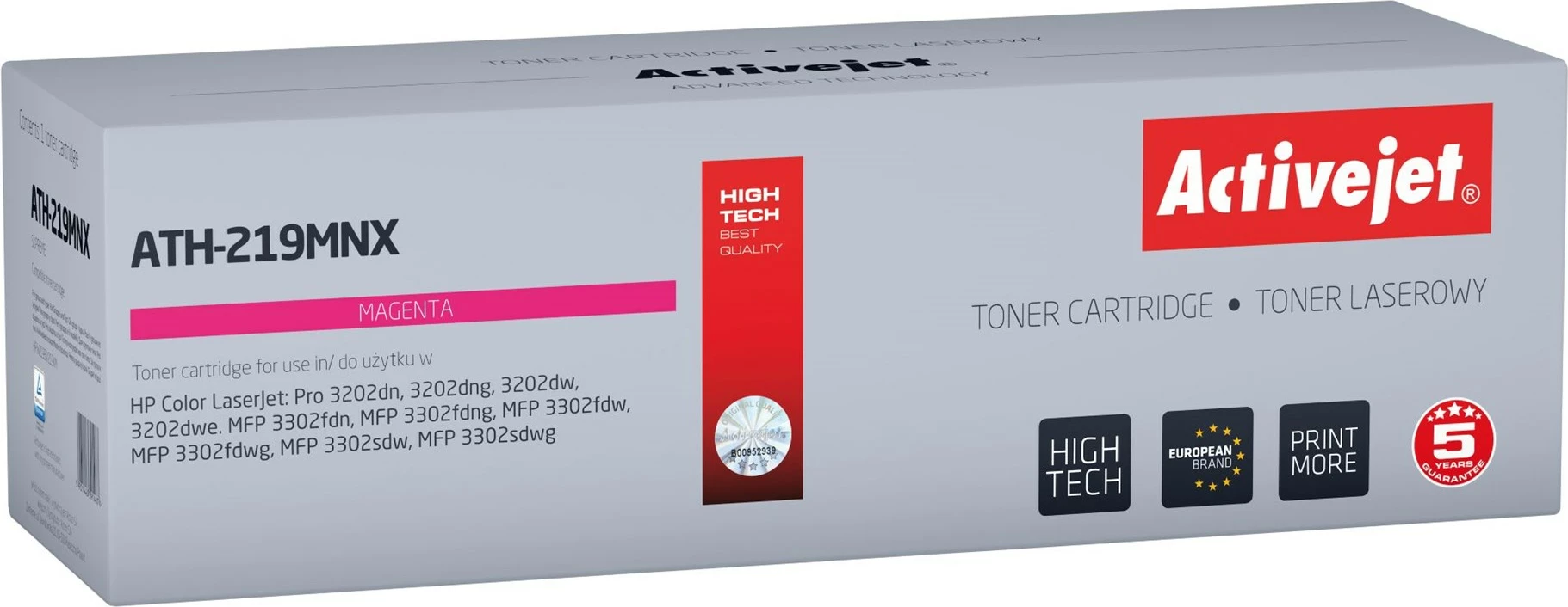 Toner Activejet ATH-219MNX për HP, magenta, 2500 faqe, me chip
