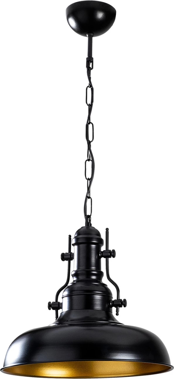 Llambë varëse metalike, ngjyrë e zezë, FH7268, 32x32x78 cm