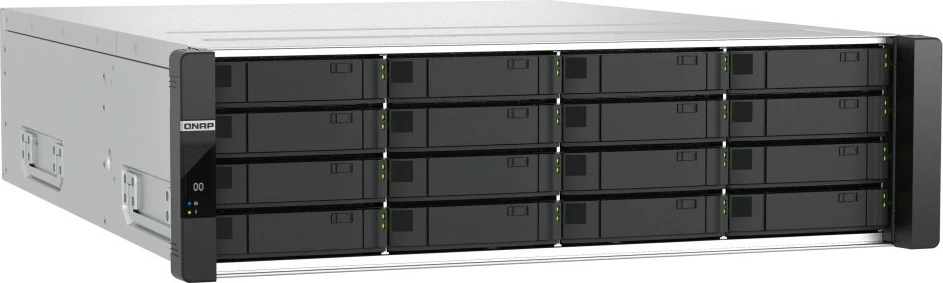 Server NAS, QNAP ES1686dc-R2-2142IT-96G, 16x 3.5" LFF SAS, 0 HDD, RAM Memorje 96GB, 4x 10GbE SFP+, Rack 3U
