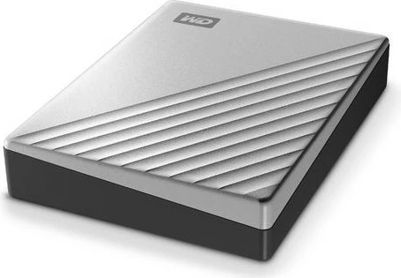 Hard disk Western Digital My Passport Ultra, 1 TB, USB Type-C, Ngjyrë zezë, argjendtë