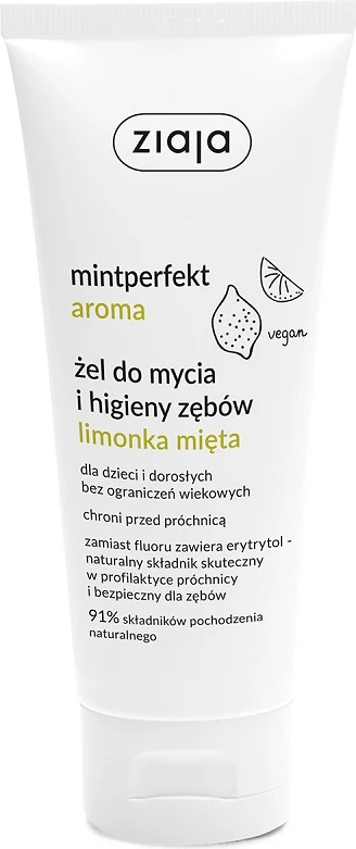 Xhel për pastrim dhëmbësh Ziaja Mintperfekt Aroma Lime Mint 100ml