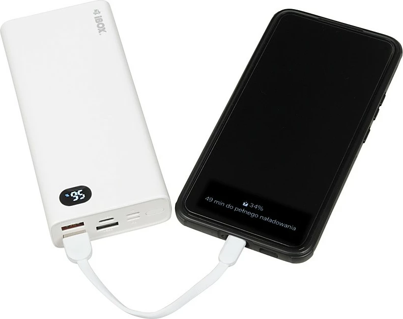 Powerbank iBOX PB20, 20,000 mAh, e bardhë