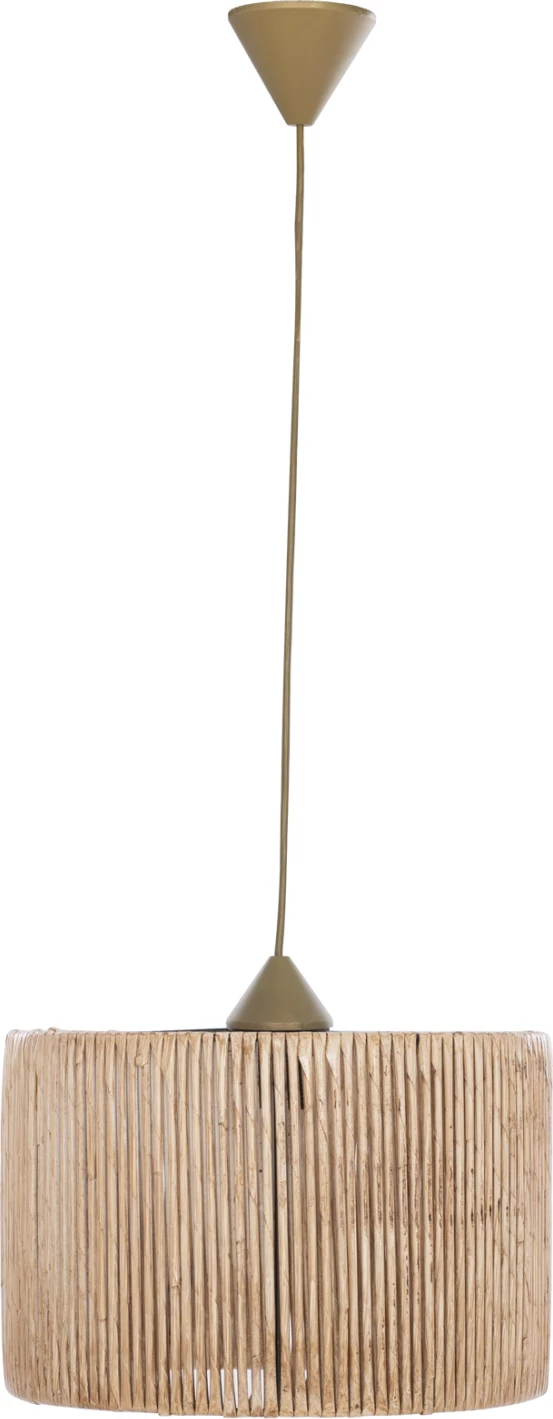 Llambë tavani boho, dru dhe bambu natyrale, FH7368, 30x30x70cm