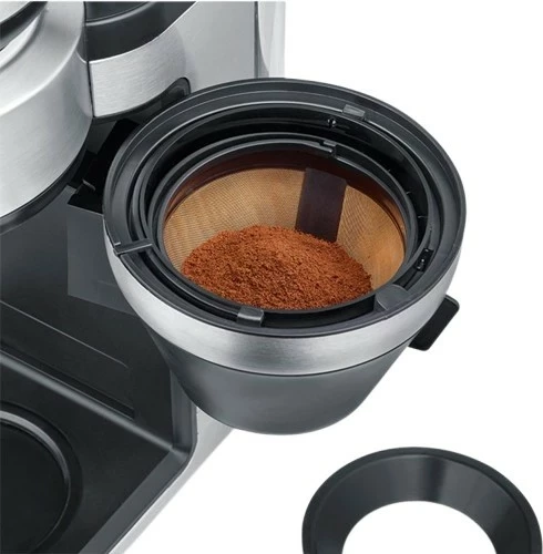 Aparat kafeje Severin KA 4853 FILKA inox, mulli çeliku, ekran LED, 2L, e zezë mat