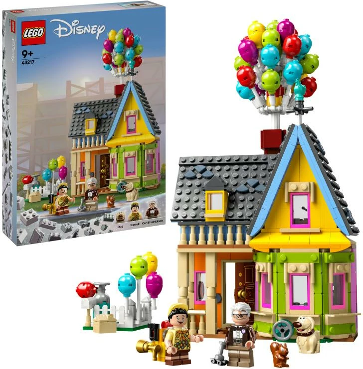 Set ndërtimi LEGO Disney 43217 Shtëpia e Carl-it nga "Up", shumëngjyrësh