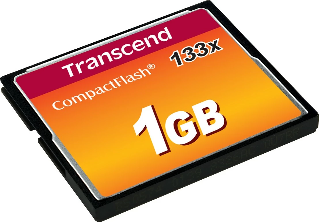 Kartë CompactFlash Transcend 1GB 133x, e zezë