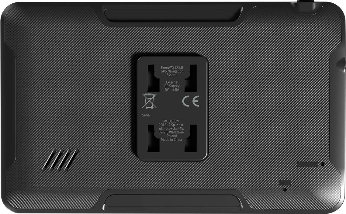 Navigacion GPS për veturë/kamion MODECOM FreeWAY CX 7.0 iGO, 7" TFT, 8GB, 256MB RAM, microSD, Evropë, përditësim 1‑vjeçar