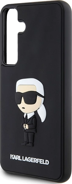 Mbështjellës Karl Lagerfeld 3D Rubber Ikonik për Samsung Galaxy S24+, i zi