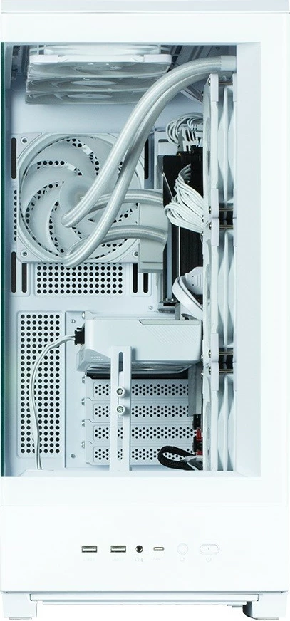 Kasë Zalman P50 DS White, mid-tower, 4x ARGB fans, ATX, e bardhë