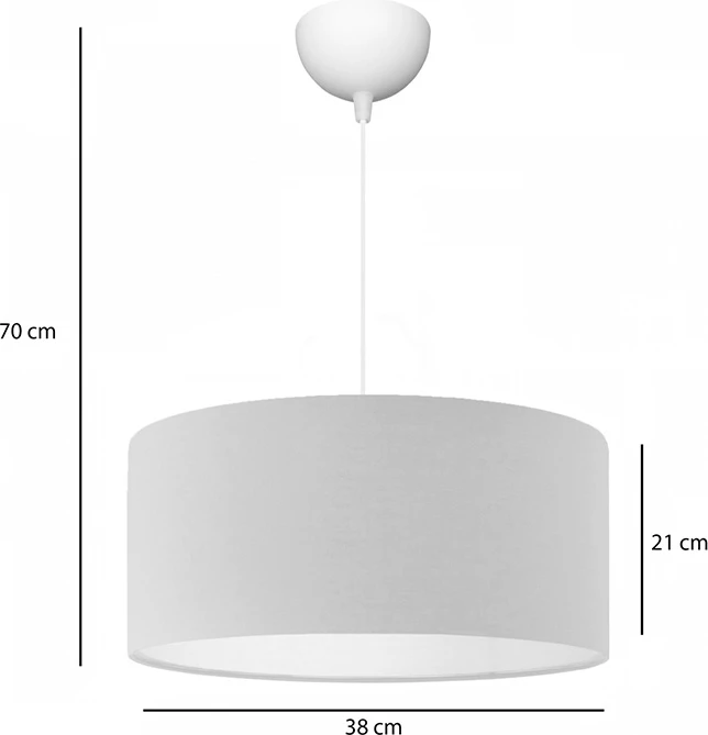 Llambë tavani një-dritare PWL-1091 E27 ngjyrë krem D38x21cm