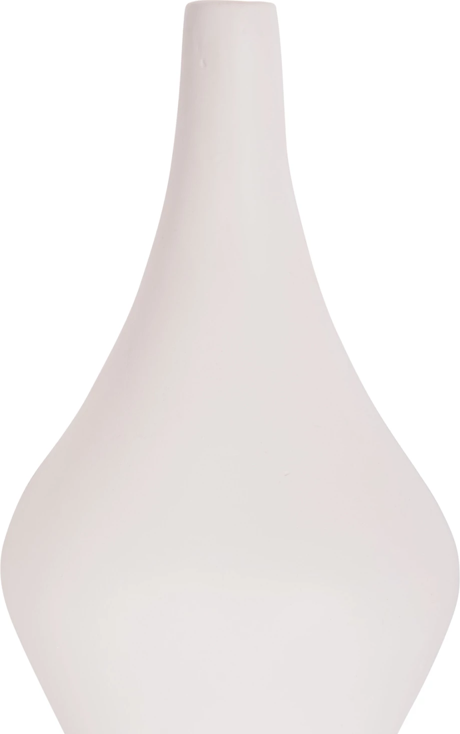 Vazo dekorative për tavolinë, terrakotë e bardhë, DENI FH4663.02S, 15x27cm