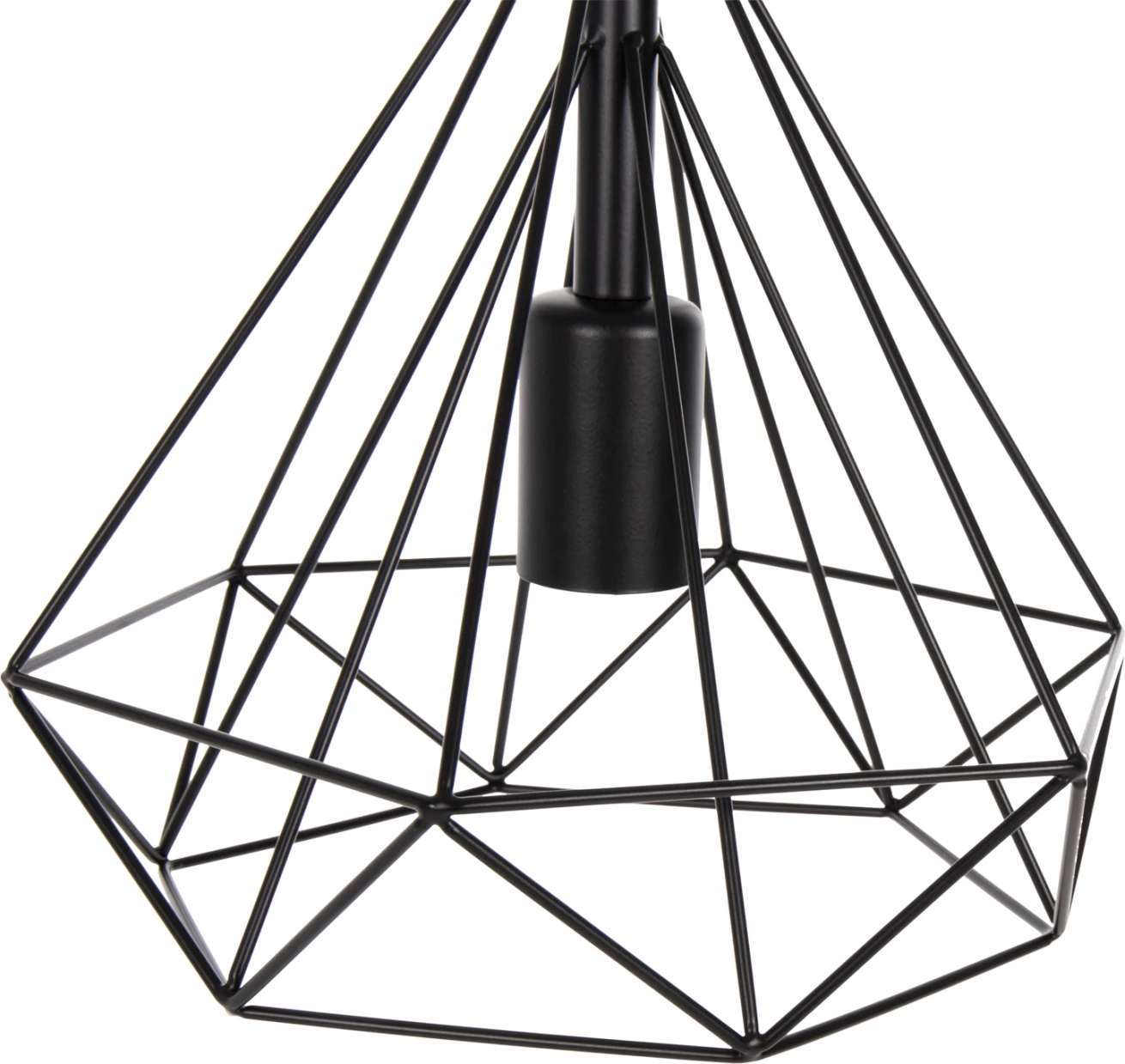 Llambë varëse tavani, kapak metali i zi, FH4063, 25x22x123H cm