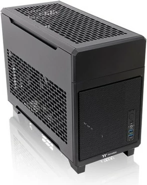 Kasë, Thermaltake TR100 Mini CA-11A-00S1NN-00, Mini ITX Mini Tower, SFX, pa ndriçim, e zezë