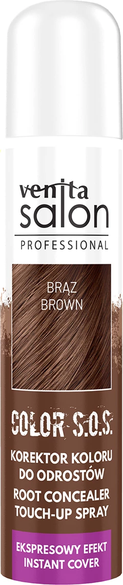 Korrektor për rrënjë flokësh Venita Salon Professional Color S.O.S. për femra kafe 75ml
