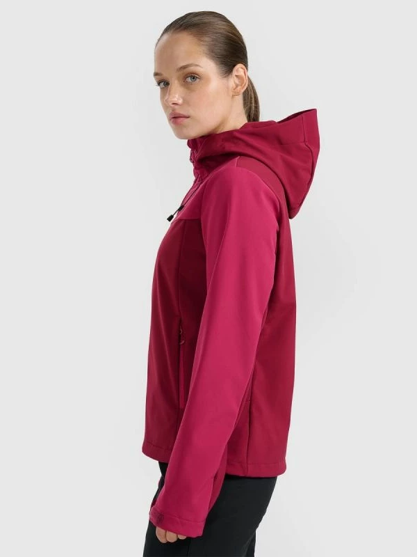Jakne softshell për femra 4F, e kuqe