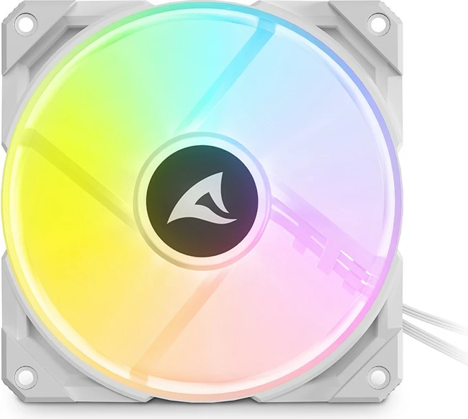 Ventilator kase SHARKOON Rebel F50 PWM 120mm, LED, bardhë