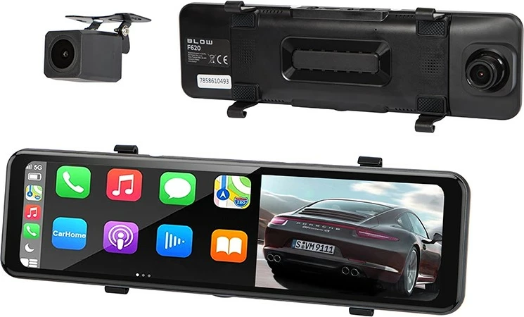 Videoregjistrues veture BLOW BLACKBOX DVR F620, 10.88", CarPlay, Android Auto, 2K, Kamerë e pasme, e zezë