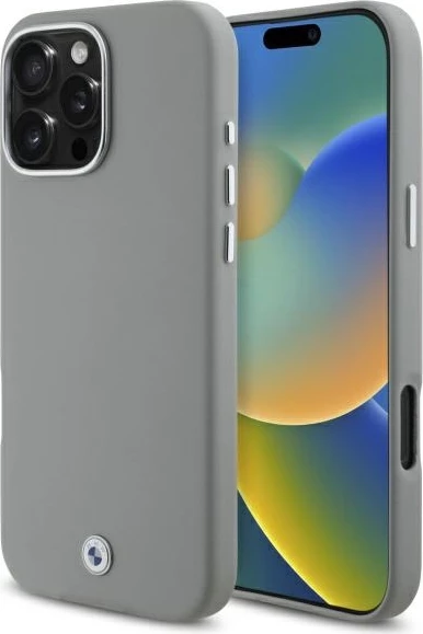 Mbështjellës BMW Sign Full Wrapped Metal MagSafe për iPhone 16 Pro Max, Gri