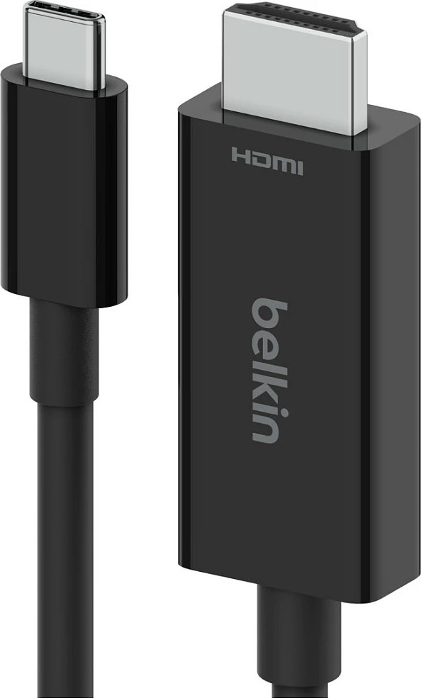 Kabëll Belkin AVC012bt2MBK, 2 m, USB Type-C në HDMI, i zi
