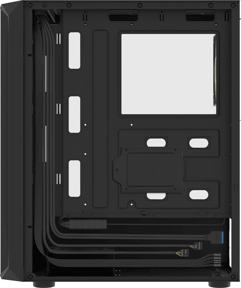 Kasë FURY Shobo SH4F RGB Midi Tower, E zezë