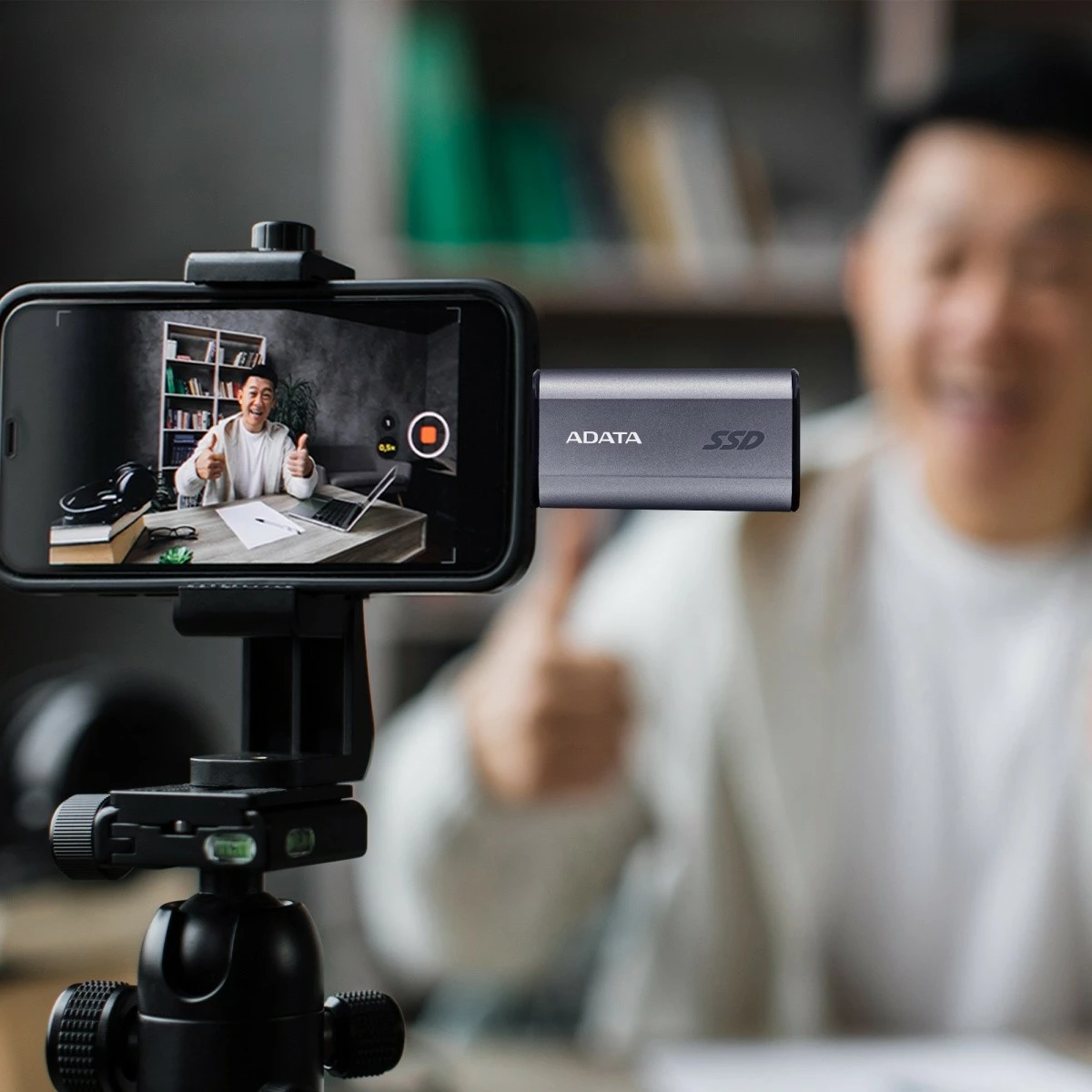 Kasë SSD e jashtme Adata SC750, 500 GB, USB 3.2 Type-C, Titanium