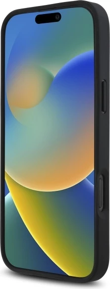 Mbështjellës BMW M Perforated Tricolor Detail Line për iPhone 16 Pro, Gri e errët