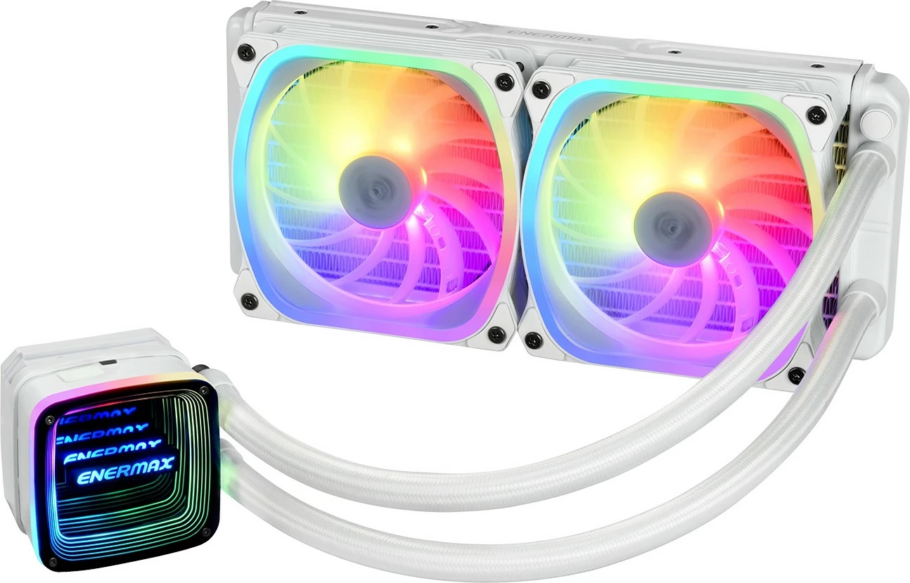 Ftohës uji Enermax Aquafusion ADV ELC-AQFA240-SQA-W, 240mm, RGB, i bardhë