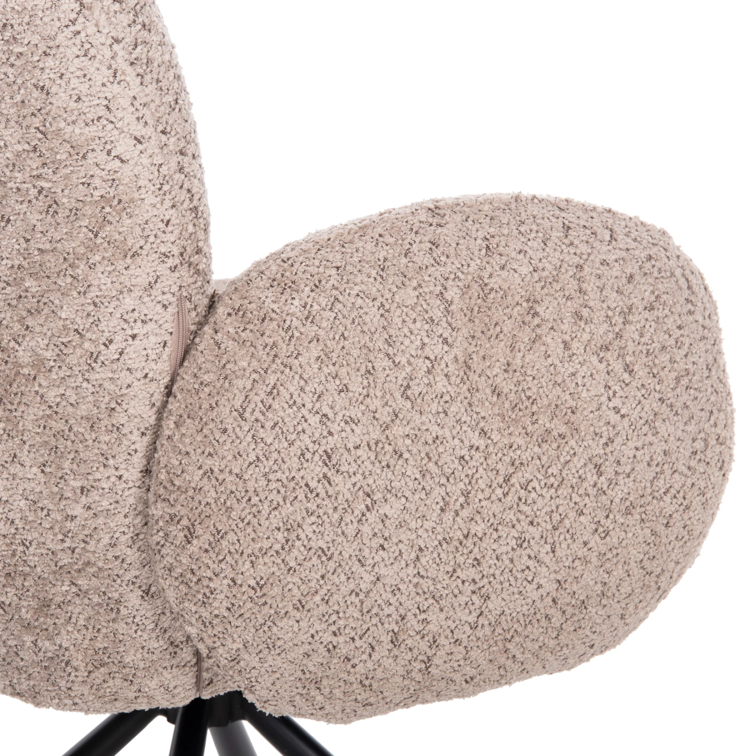 Set për darkë 7 pjesë, tavolinë CORBY & 6 karrige WINON (bej)