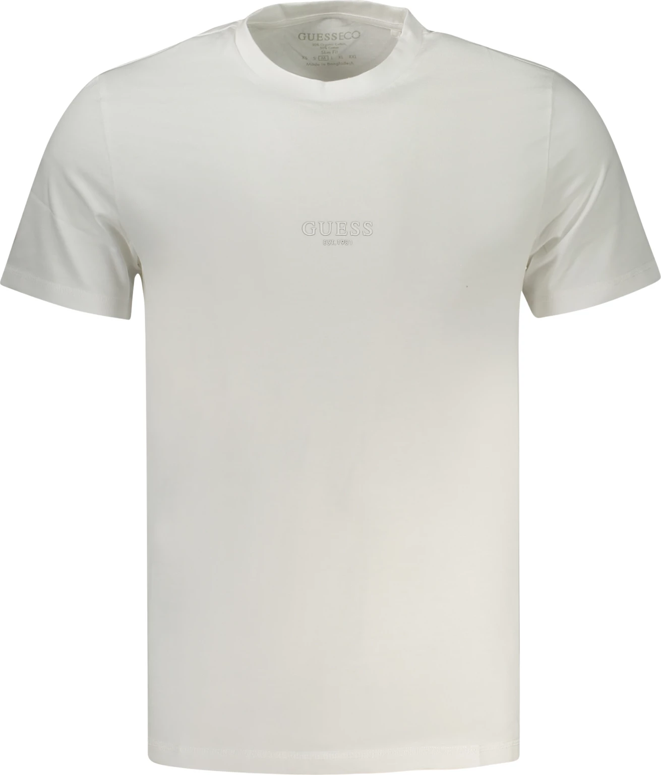 Maicë për meshkuj GUESS JEANS, e bardhë